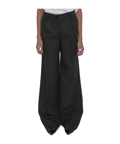 DOLCE & GABBANA DOLCE  GABBANA WIDE LEG TROUSERS