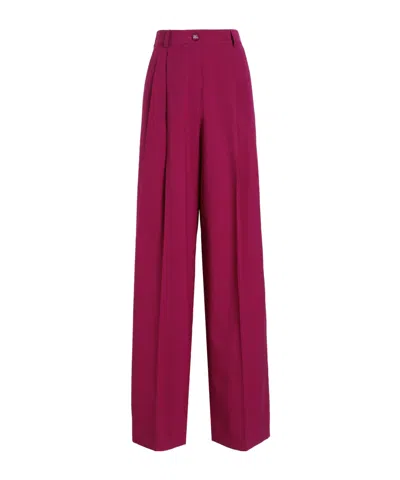 DOLCE & GABBANA DOLCE  GABBANA PLEAT WIDE-LEG TROUSERS