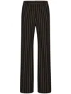 Dolce & Gabbana Wide-leg Virgin-wool Trousers In Black