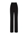 Dolce & Gabbana Wide-leg Wool Trousers In Black