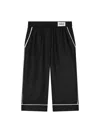 Dolce & Gabbana Silk Pajama Bottoms In Black