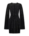 Dolce & Gabbana Lace Bell-sleeve Mini Dress In Black