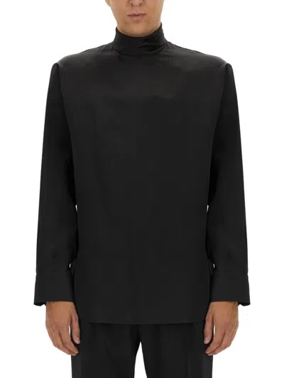 Dolce & Gabbana Wide Turtleneck In Black