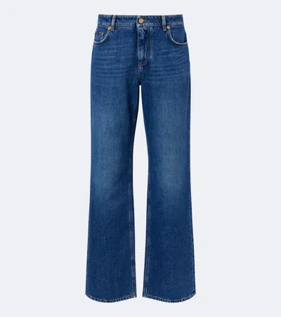 Dolce & Gabbana Wide-leg Jeans In Blue
