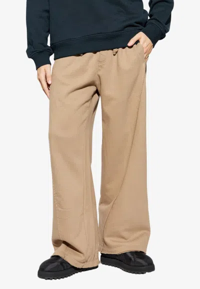 Dolce & Gabbana Wide-leg Track Pants In Brown