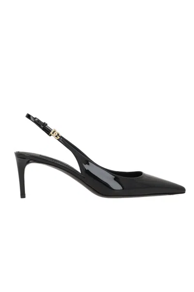 DOLCE & GABBANA DOLCE & GABBANA SLINGBACK IN PATENT LEATHER
