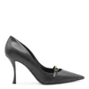 Dolce & Gabbana 90mm Leather Pointed-toe Pumps In Black