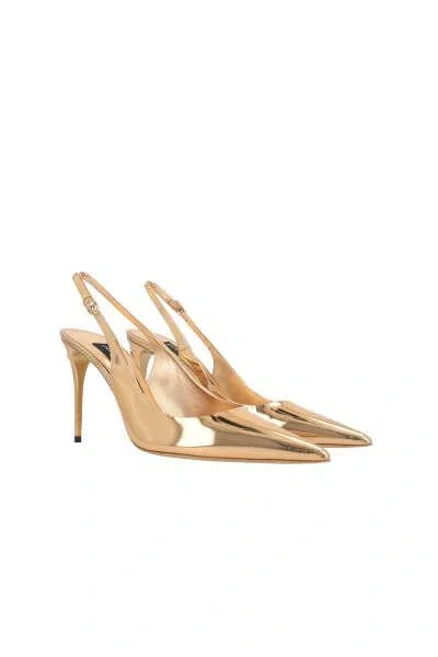 Dolce & Gabbana With Heel In Golden