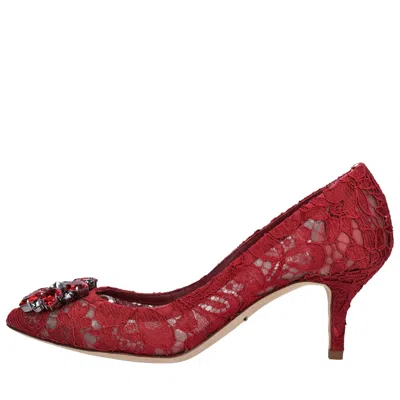 Dolce & Gabbana With Heel Red In Rosso Vivaci