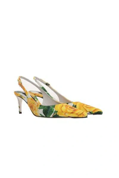 Dolce & Gabbana With Heel In Yellow