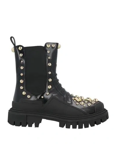 Dolce & Gabbana Woman Ankle Boots Black Size 5.5 Calfskin