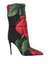 Dolce & Gabbana Woman Ankle Boots Black Size 5.5 Polyester, Calfskin In Black