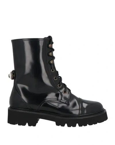 Dolce & Gabbana Woman Ankle Boots Black Size 7.5 Leather