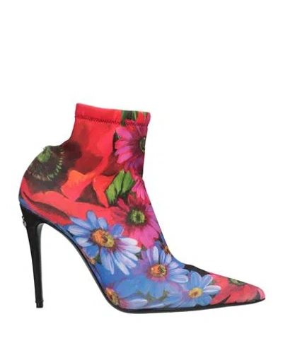 Dolce & Gabbana Woman Ankle Boots Black Size 7.5 Textile Fibers