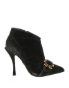 Dolce & Gabbana Woman Ankle Boots Dark Green Size 6.5 Cotton, Elastane