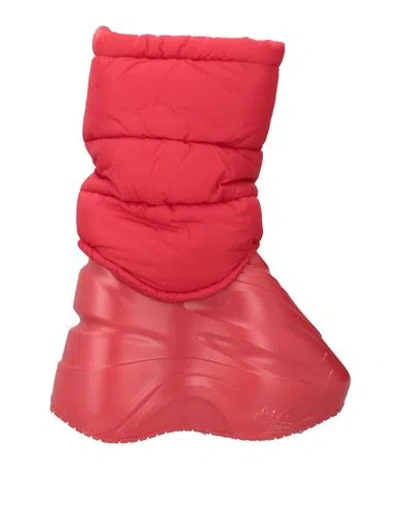 Dolce & Gabbana Woman Ankle Boots Red Size 8.5 Textile Fibers
