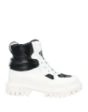 Dolce & Gabbana Woman Ankle Boots White Size 5.5 Polyester, Calfskin, Polyamide, Polyurethane