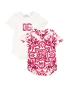 Dolce & Gabbana Woman Baby Accessories Set White Size 0 Cotton, Elastane In White