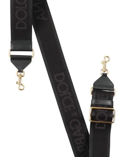 Dolce & Gabbana Woman Bag Strap Black Size - Textile Fibers, Leather