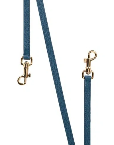 Dolce & Gabbana Woman Bag Strap Blue Size - Calfskin