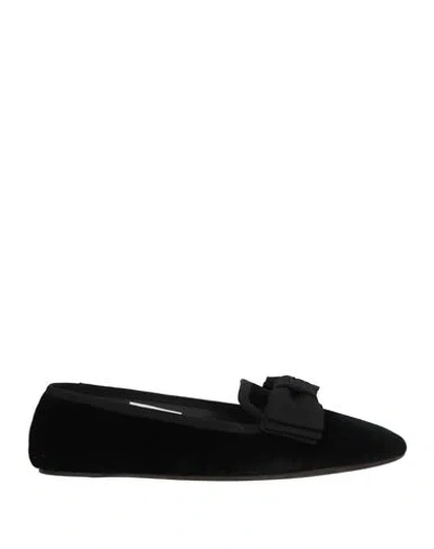 Dolce & Gabbana Woman Ballet Flats Black Size 8.5 Textile Fibers