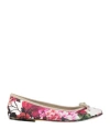 Dolce & Gabbana Woman Ballet Flats Ivory Size 6 Textile Fibers