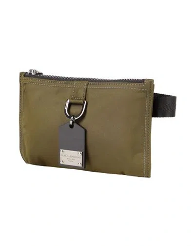 Dolce & Gabbana Woman Belt Bag Military Green Size - Polyamide, Calfskin