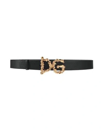 Dolce & Gabbana Woman Belt Black Size 42 Calfskin