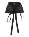 Dolce & Gabbana Woman Belt Black Size Onesize Leather, Textile Fibers In Black