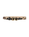 Dolce & Gabbana Woman Belt Khaki Size L Cotton, Silk, Calfskin, Viscose In Brown