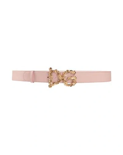 Dolce & Gabbana Woman Belt Pink Size 42 Calfskin