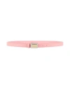Dolce & Gabbana Woman Belt Pink Size 42 Calfskin In Pink