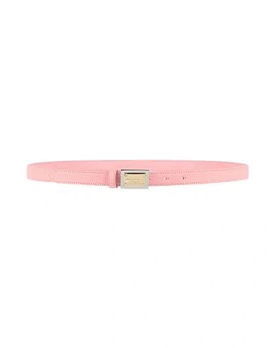 Dolce & Gabbana Woman Belt Pink Size 42 Calfskin