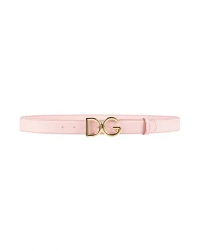 Dolce & Gabbana Woman Belt Pink Size 42 Calfskin