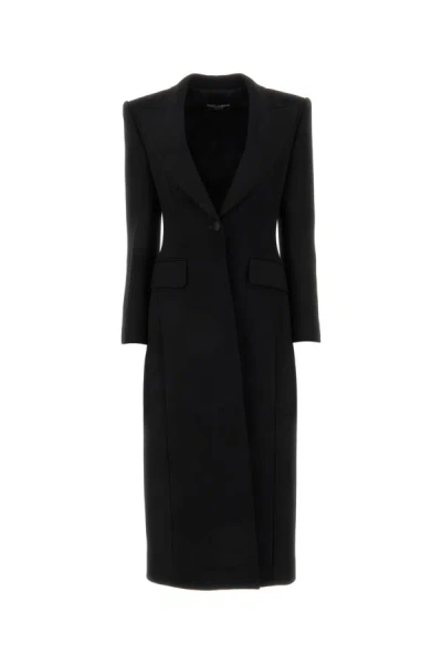 Dolce & Gabbana Woman Black Cady Coat