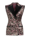 Dolce & Gabbana Woman Blazer Black Size 10 Acetate, Silk, Cotton, Polyamide, Metallic Polyester In Black