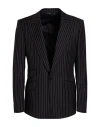 Dolce & Gabbana Woman Blazer Black Size 12 Virgin Wool, Cotton In Black