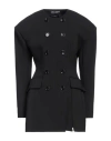Dolce & Gabbana Woman Blazer Black Size 10 Virgin Wool, Polyamide, Elastane In Black