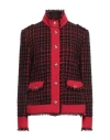 Dolce & Gabbana Woman Blazer Black Size 14 Cotton, Acrylic, Wool, Mohair Wool, Alpaca Wool In Black