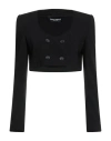 Dolce & Gabbana Woman Blazer Black Size 14 Virgin Wool, Elastane In Black