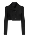 Dolce & Gabbana 'cropped Sleeve Blazer Collar' In Black