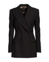 Dolce & Gabbana Woman Blazer Dark Brown Size 6 Virgin Wool In Brown