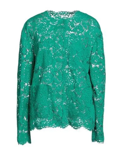 Dolce & Gabbana Woman Blazer Green Size 2 Viscose, Cotton, Polyamide