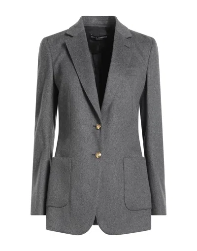 Dolce & Gabbana Woman Blazer Grey Size 2 Cashmere, Elastane