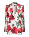 Dolce & Gabbana Woman Blazer Ivory Size 6 Silk, Viscose In White