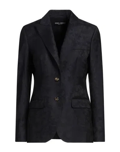 Dolce & Gabbana Woman Blazer Midnight Blue Size 8 Virgin Wool