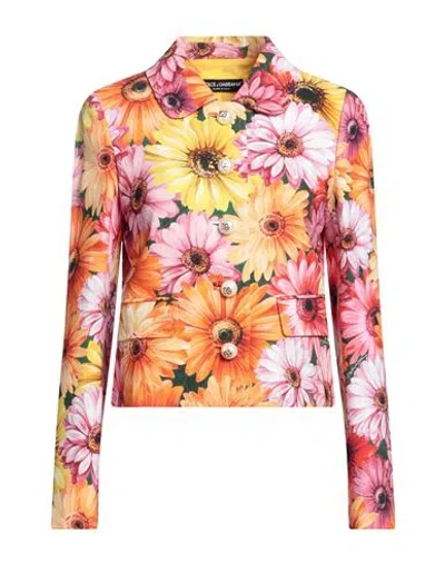 Dolce & Gabbana Woman Blazer Pink Size 2 Viscose, Elastane