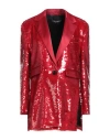 Dolce & Gabbana Woman Blazer Red Size 4 Polyamide, Elastane In Red