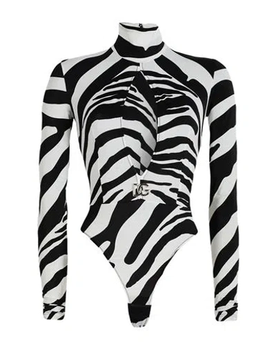 Dolce & Gabbana Woman Bodysuit Black Size 0 Polyamide, Elastane
