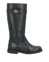 Dolce & Gabbana Toddler Girl Boot Black Size 9.5c Calfskin In Black
